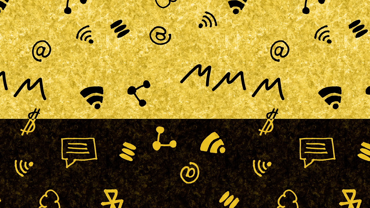 Free wifi internet doodle illustration