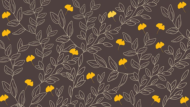 Free background leaves ginkgo illustration