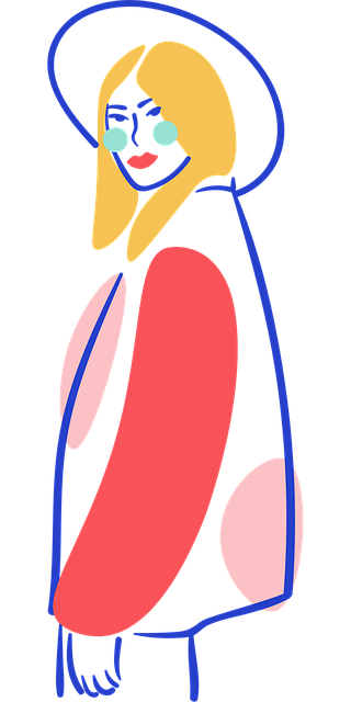Free girl art model illustration