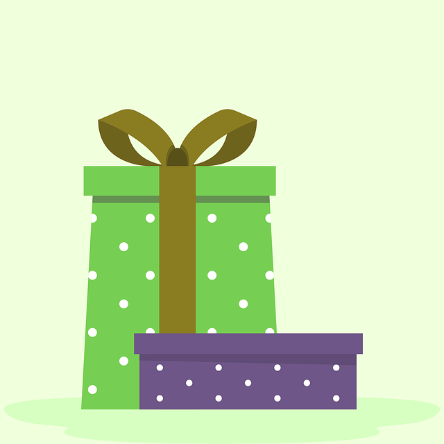 Free gift present happy birthday vector