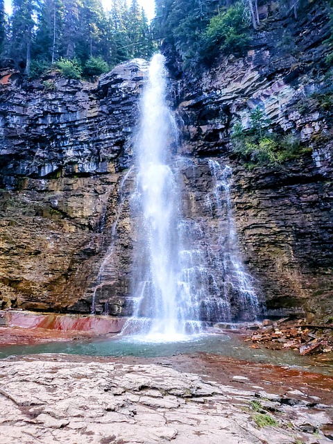Free Virginia Falls Glacier National Forest photo and picture