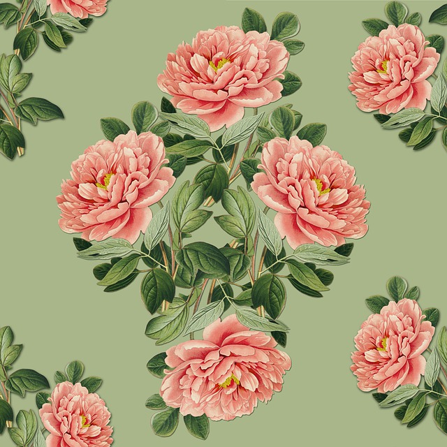 Free flowers diameter pattern illustration