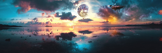 Free surreal fantasy panoramic illustration