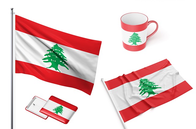 Free lebanon lebanese flag lebanon flag illustration