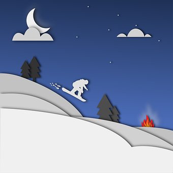 Free Skiing Winter illustration and picture