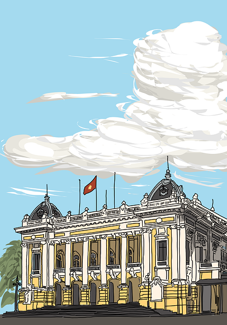 Free opera house colonial architecture colonial illustration