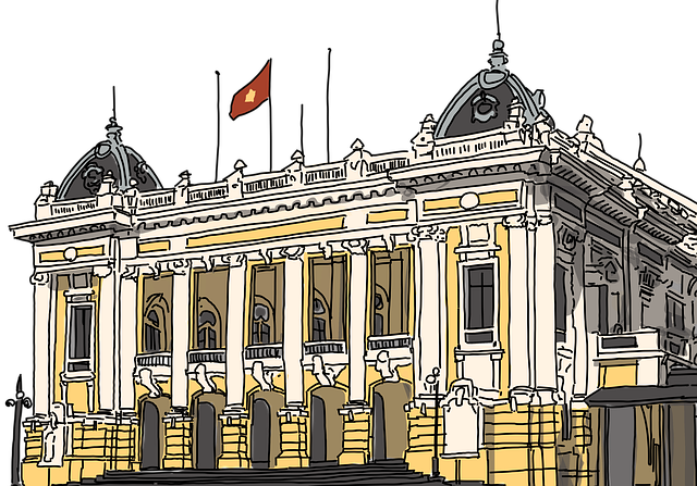 Free opera house colonial architecture colonial illustration