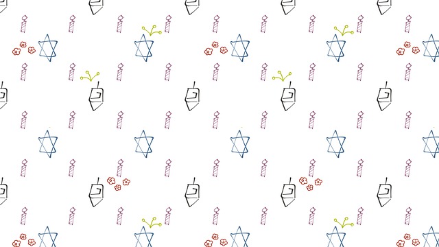 Download Star Of David, Candles, Pattern. Royalty-Free Stock
