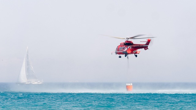 Free Fire-Fighting Helicopter Fire Fighters photo and picture