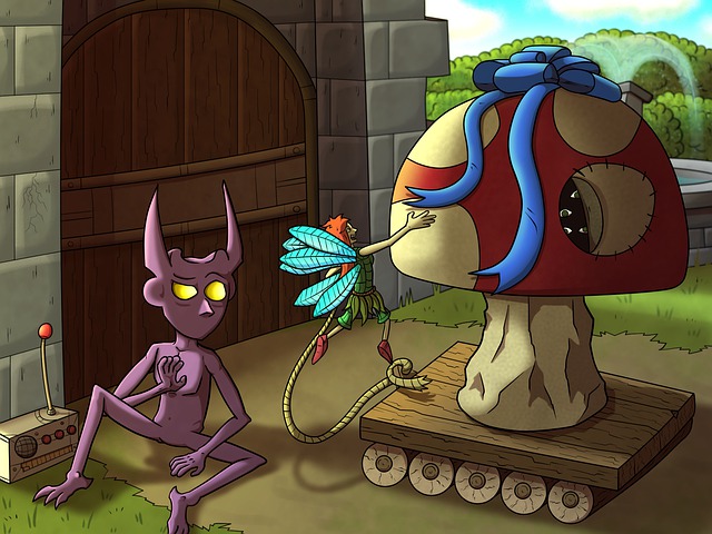 Free demon fairfolk mythical creatures illustration