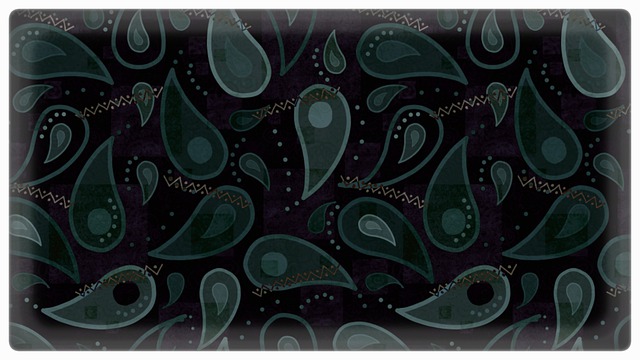 Free paisley drops floral illustration