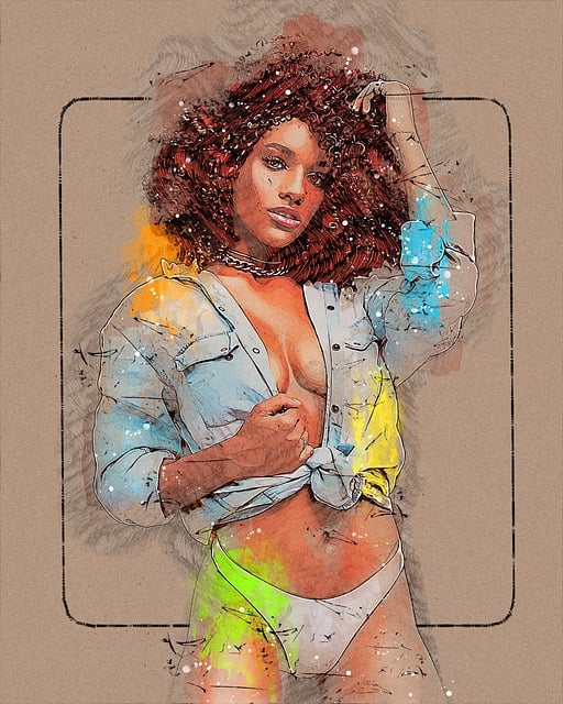 Free woman beauty art illustration