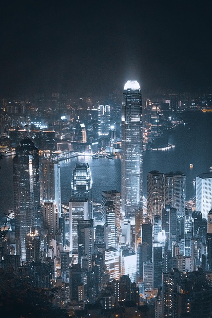 Mesto, Hong Kong, Nočné Svetlá