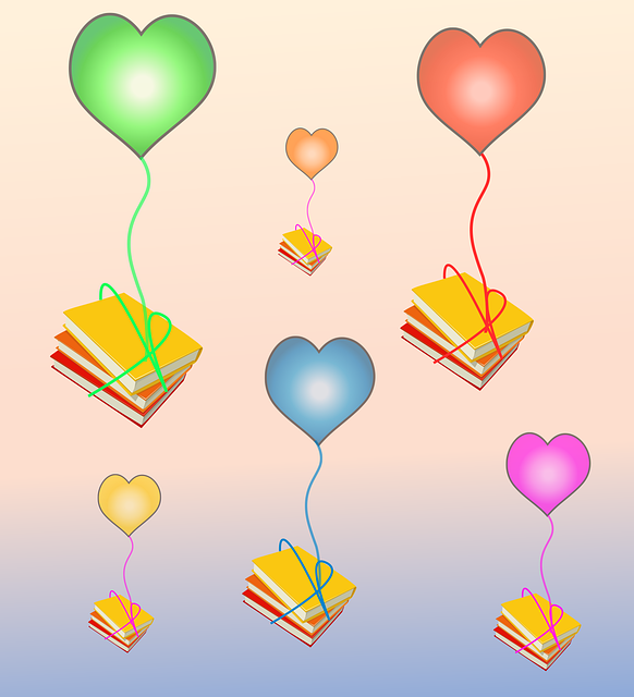 Ballons, Bücher, Lesen, Wissen