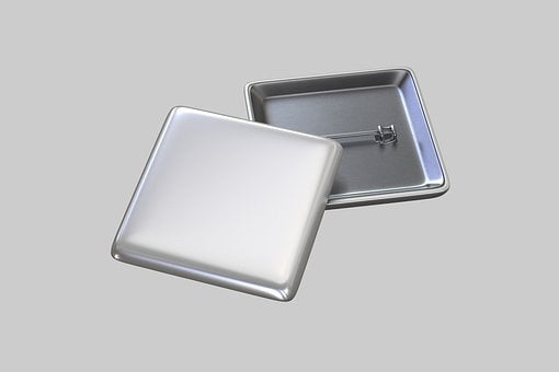 Stift, Metallabzeichen, Mock Up, Leer