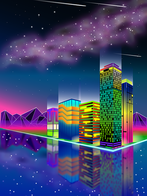 Free Night City vector and picture