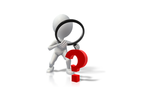 Free Question Mark Magnifying Glass illustration and picture