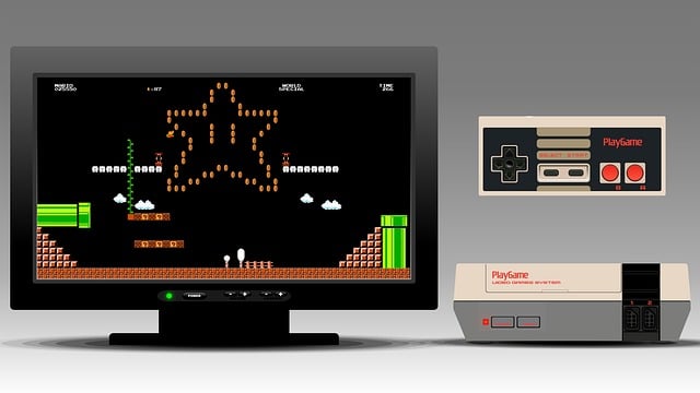 Free videogame video game console vintage video game vector