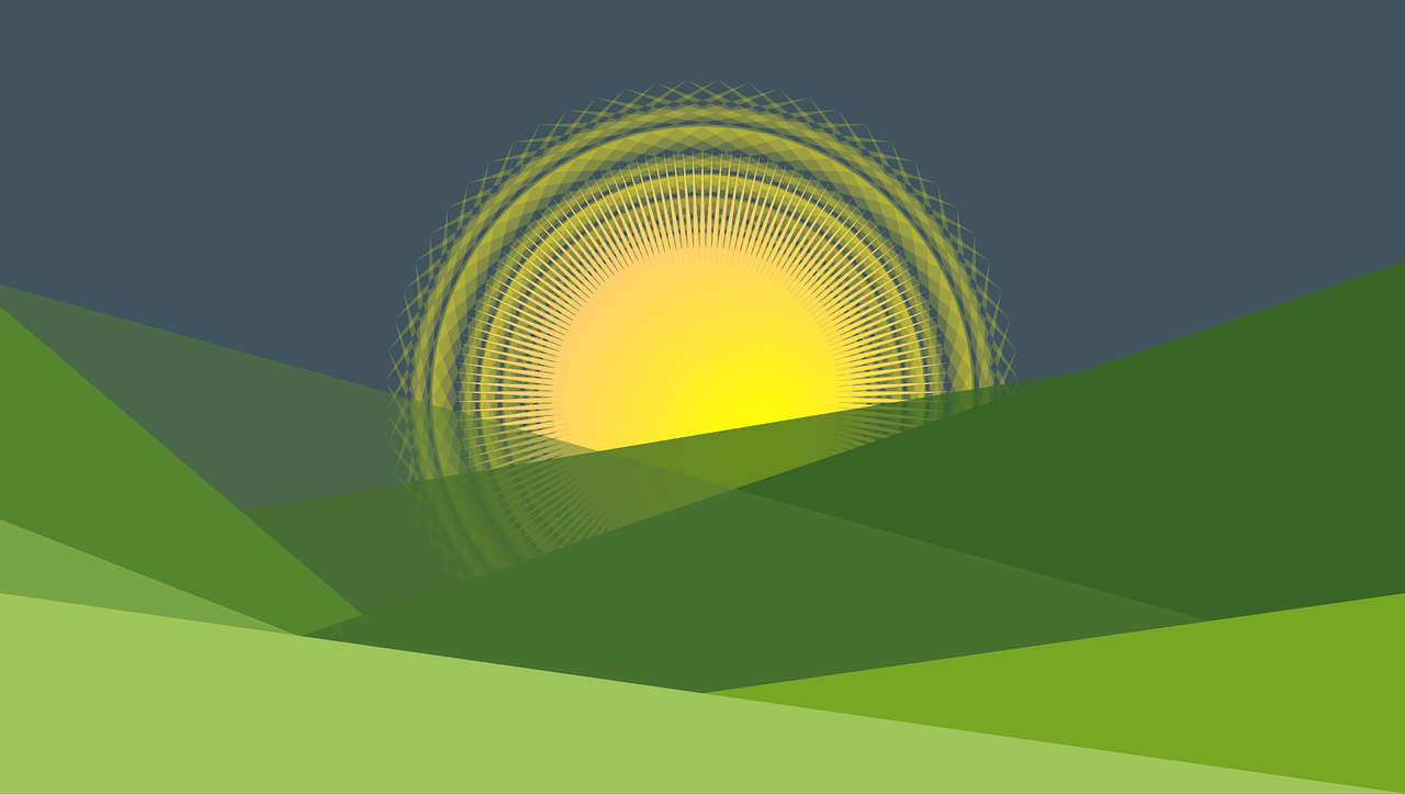 Download free HD stock image of Sunset Mountains Free sunset mountains nature vector