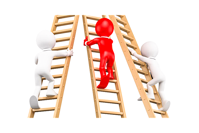 Download free HD stock image of Ladders Step Free ladders step 3d men illustration
