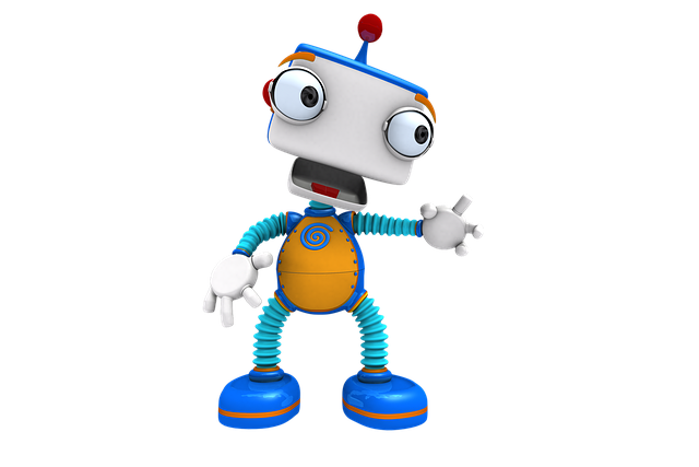 Free robot humanoid robot machine illustration