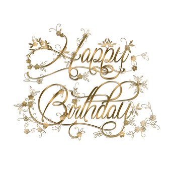 Free Happy Birthday Flowers illustration and picture