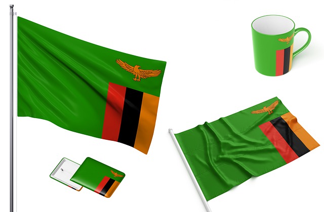 Free zambia national flag illustration