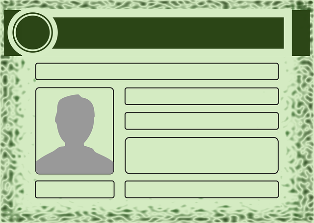 Free document paper identification illustration