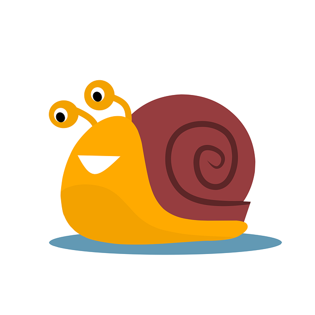 Free snail slug cartoon vector
