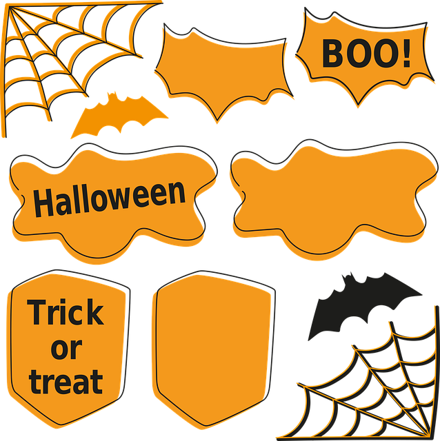 Free halloween bat cobweb illustration