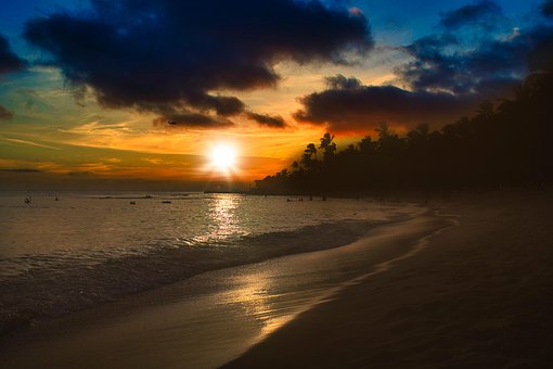Free Beach Sunset photo and picture