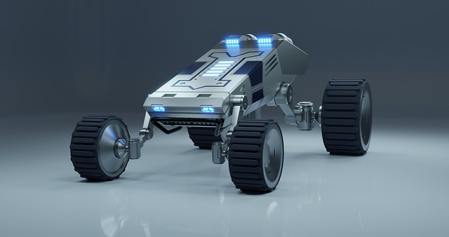 Free car sci-fi space illustration