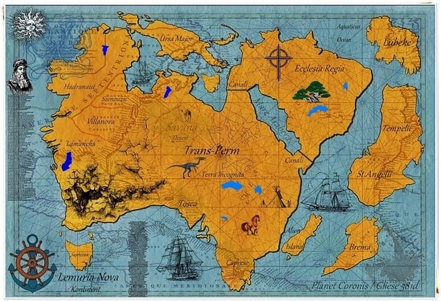 Free map continent geography illustration