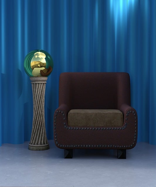 Download free HD stock image of Chair Room Free chair room curtains illustration