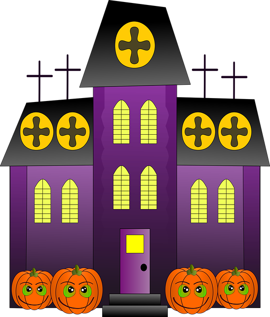 Free house pumpkin fall vector