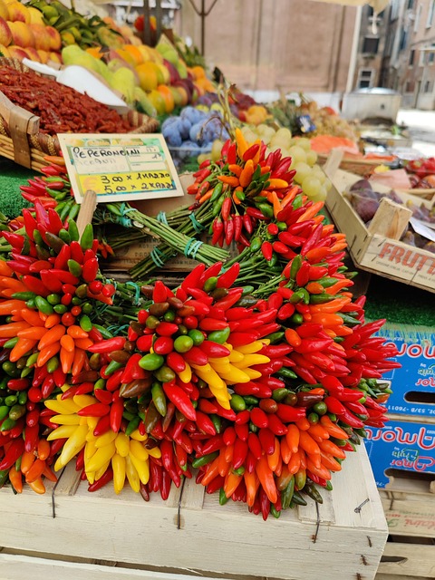 Free Hot Peppers Market photo and picture