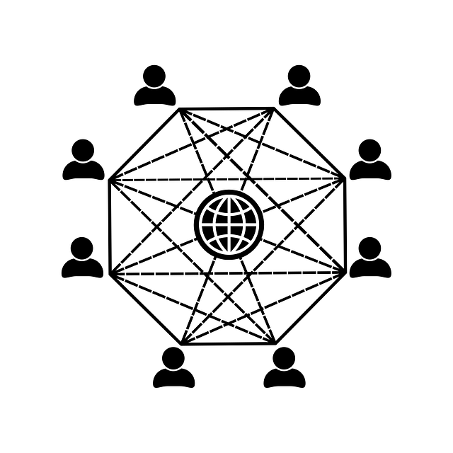 Free network people business vector