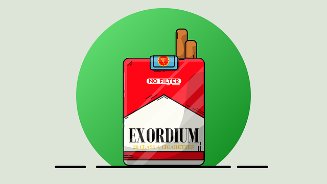 Free cigarette brand drawing vector