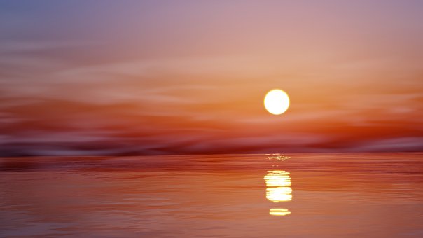 Free Ocean Sunset photo and picture