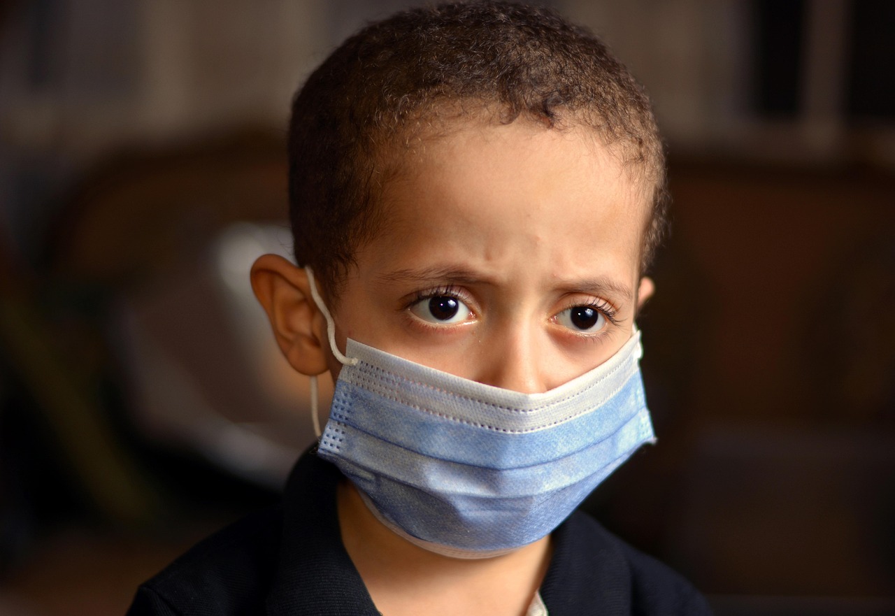 Niño, Mascarilla, Pandemia, Covid-19
