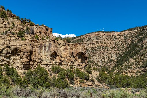 Ørken, Canyon, Utah, Tørre Landskab