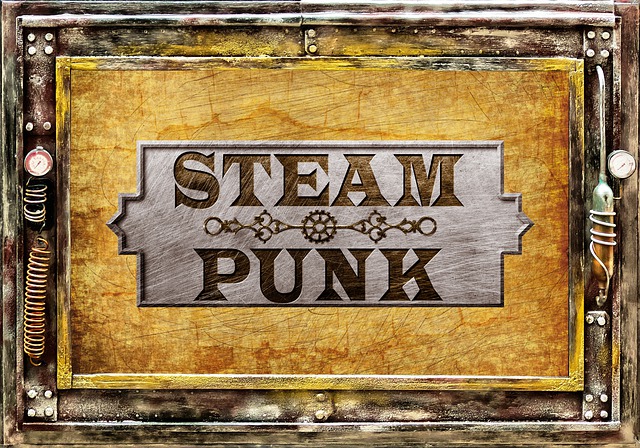 Free sign frame steampunk illustration