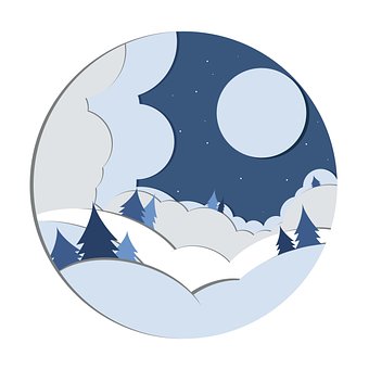 Free Winter Night illustration and picture