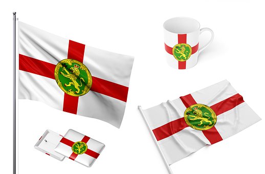 Alderney, Afhankelijk, Vlag