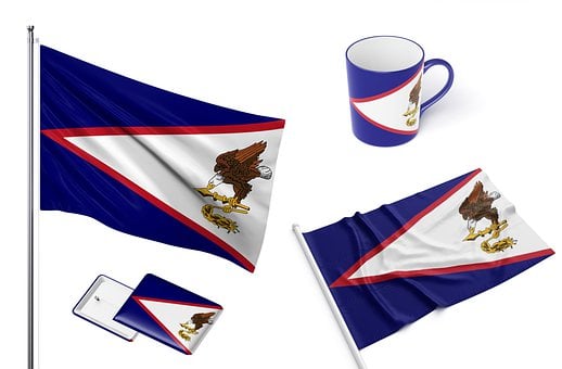 Samoa Americană, Dependent, Steag