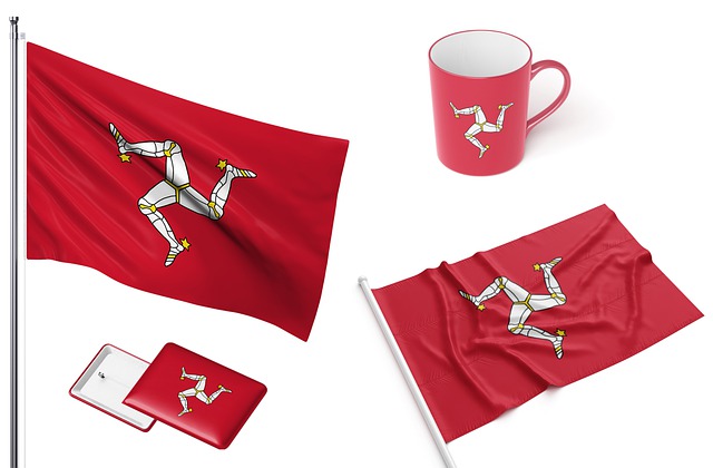 Free isle of man country flag illustration