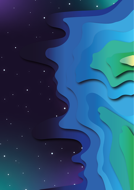Free space universe galaxy vector