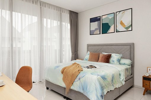 Dormitor, Interior Design, Mobila, Pat
