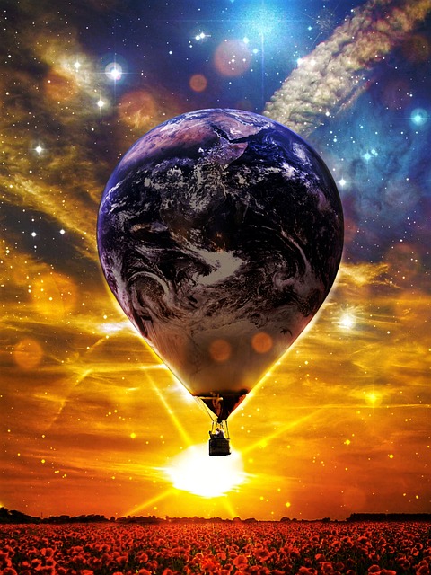 Varmluftballon, Jorden, Univers
