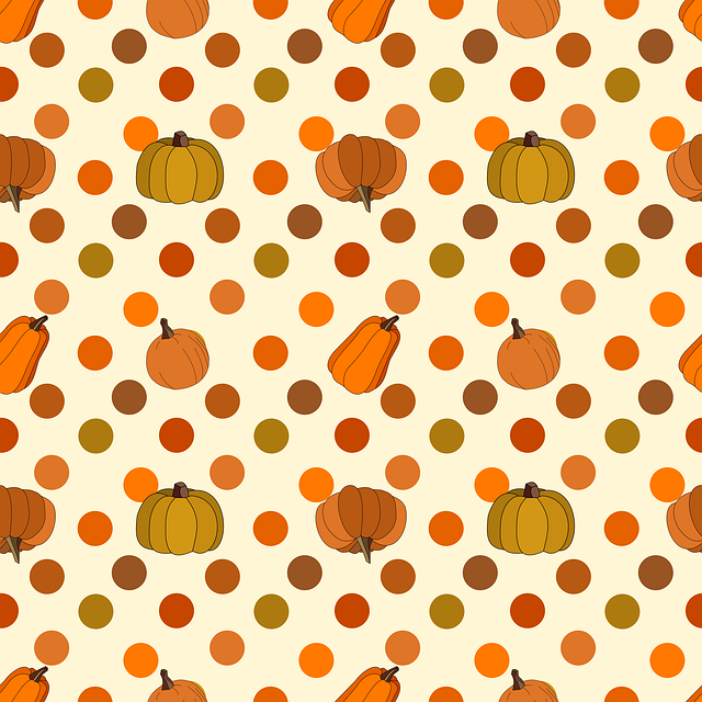 Free pumpkins pattern autumn illustration